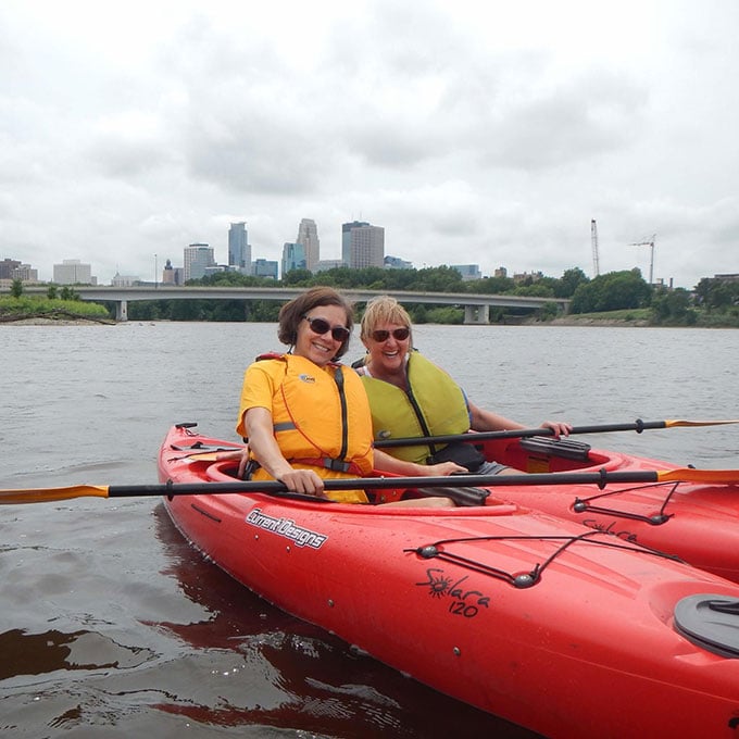 Tandem Kayak Tour of the Heart of Minneapolis