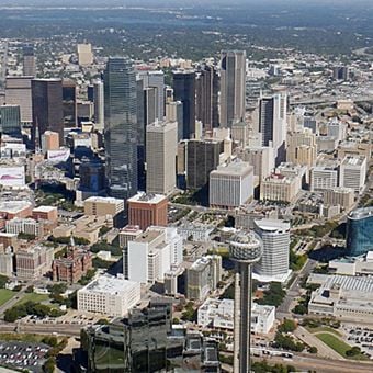 Scenic Airplane Ride Over Downtown Dallas 