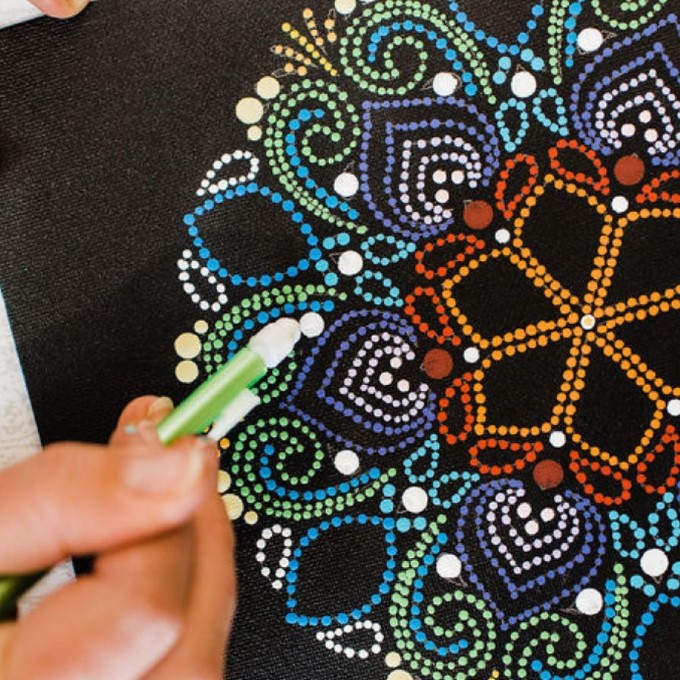 A multi-purpose dotting tool set for art and creating dotted mandalas