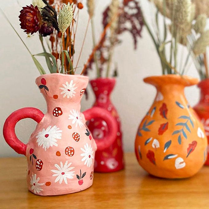Dried Flower Vase Pottery Kit